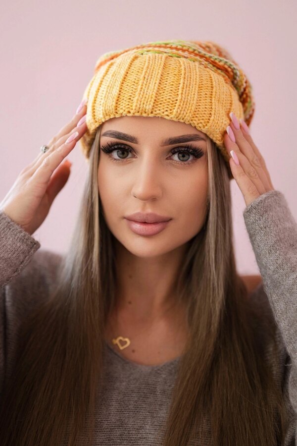 Women's cap Feba K330 mustard
