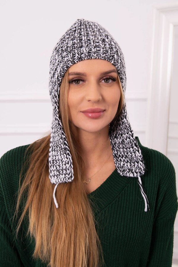 Women's cap Jana K314 black with long ears