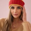 Women's cap Kinga K297 foxy + mustard + ecru