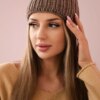 Women's cap Rebeka K345 mocca