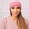 Women's cap Samara K346 powder pink+ecru