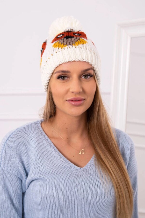 Women's cap Sowa K340 ecru