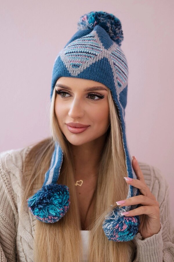 Women's cap with long ears Eunika K322 jeans