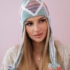 Women's cap with long ears Eunika K322 mint