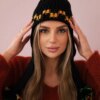 Women's cap with long ears Nadia K321 black