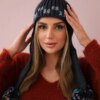 Women's cap with long ears Nadia K321 graphite