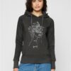 Women's charcoal One Line Fruit Hoody