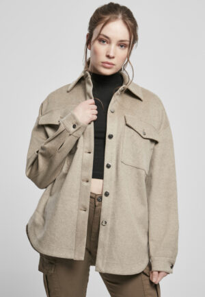 Women's classic overshirt lighttaupe Women's classic overshirt lighttaupe