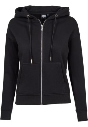 Women's classic zip-up hoodie in black