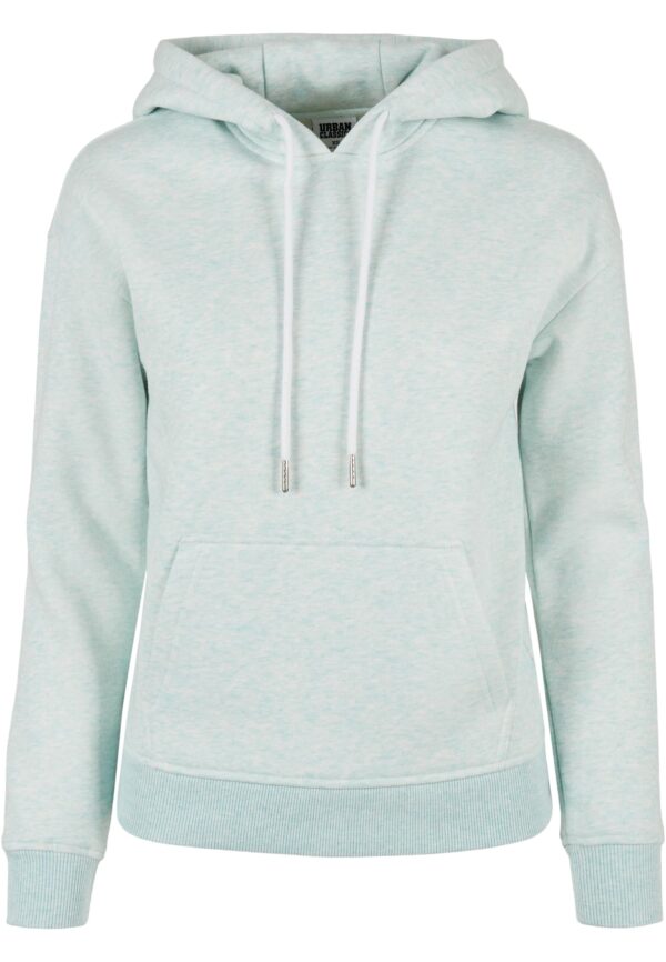 Women's color Melange Hoody aqua melange