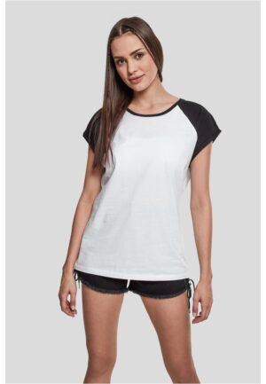 Women's contrasting raglan T-shirt white/black Women's contrasting raglan T-shirt white/black