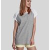 Women's contrasting raglan t-shirt gray/white