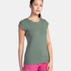 Women's cotton T-shirt Kilpi PROMO-W Dark green