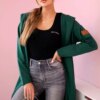 Women's cotton cardigan Kesi - green