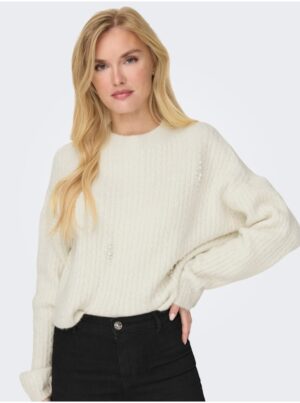 Women's cream sweater ONLY Marilla - Women Women's cream sweater ONLY Marilla - Women