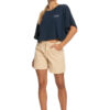 Women's crop t-shirt Roxy TIKI & SURF TEE A