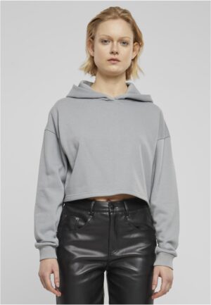 Women's cropped hoodie Terry Hoodie gray Women's cropped hoodie Terry Hoodie gray