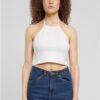 Women's cropped neck warmer Top white