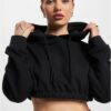 Women's cropped sweatshirt EvilFuture black