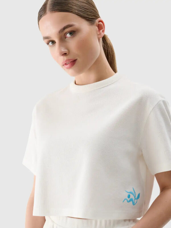 Women's cropped t-shirt 4F