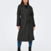 Women's dark grey brindle coat JDY Viola - Women