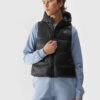 Women's down vest with synthetic down filling 4F