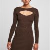 Women's dress Cut Out brown