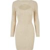 Women's dress Cut Out cream