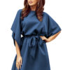 Women's dress with a tie at the waist Numoco