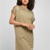 Women's dress with khaki lace