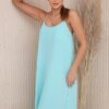 Women's dress with shoulder straps - light mint