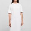 Women's dress with slit white