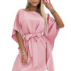 Women's dress with waist tie Numoco