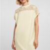 Women's dress with yellow lace