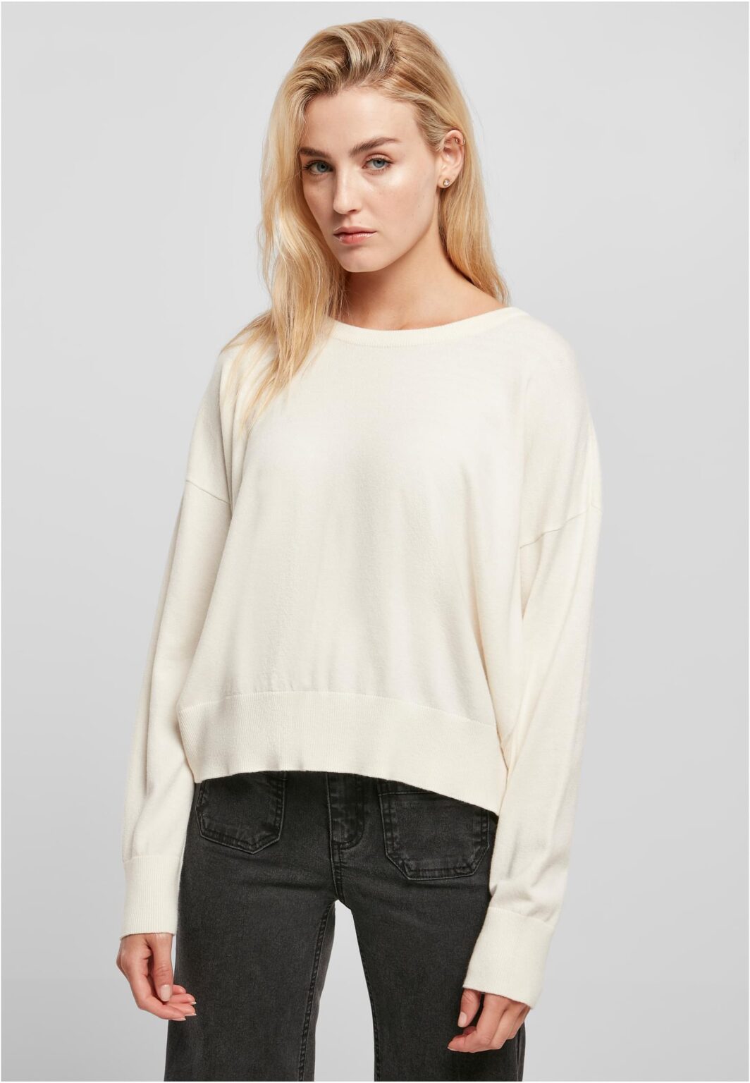Women's eco viscose oversized sweater - cream