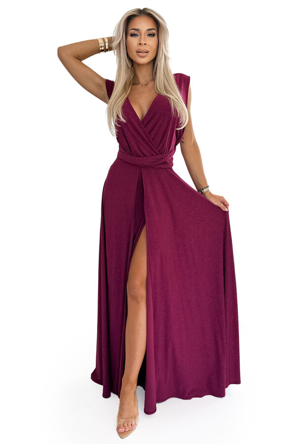 Women's elegant long dress tied in many ways Numoco