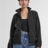 Women's fleece sweatshirt Double black