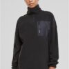 Women's fleece sweatshirt Troyer black