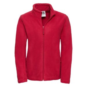 Women's fleece with long zipper 100% polyester