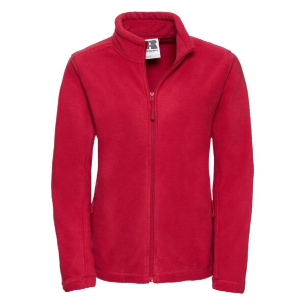 Women's fleece with long zipper 100% polyester