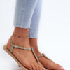 Women's flip-flop sandals with glitter Ipanema Class Brilha Fem Gold