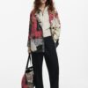 Women's floral coat Desigual Poster Lacroix - Women