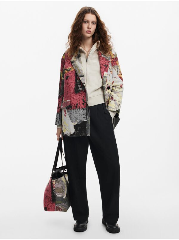 Women's floral coat Desigual Poster Lacroix - Women