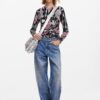 Women's floral sweater Desigual Manchester - Women's