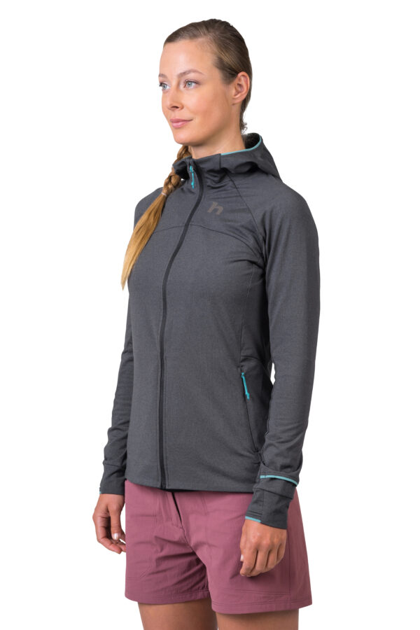 Women's functional sweatshirt Hannah ELI HOODY anthracite mel