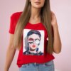 Women's graphic blouse red