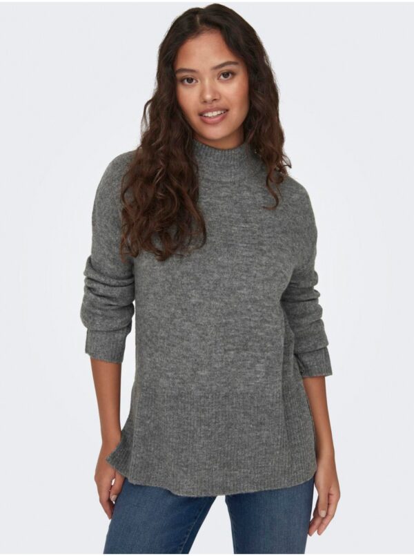 Women's grey brindle sweater JDY Elanora - Women Women's grey brindle sweater JDY Elanora - Women