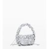 Women's handbag in silver color Desigual Flossy Eibar Mini - Women's