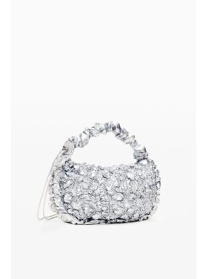 Women's handbag in silver color Desigual Flossy Eibar - Women's