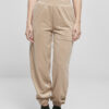 Women's high-waisted balloon velvet softtaupe trousers